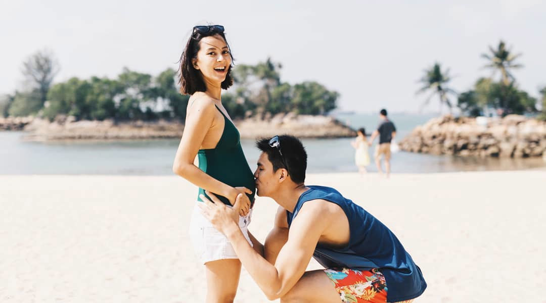 celebrity mom bianca gonzalez-intal exercising during pregnancy