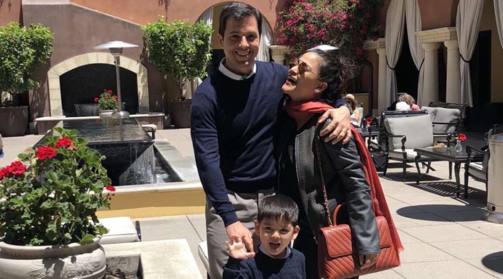 jerika ejercito with husband and son