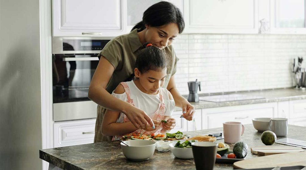 kids eat vegetables cooking kid