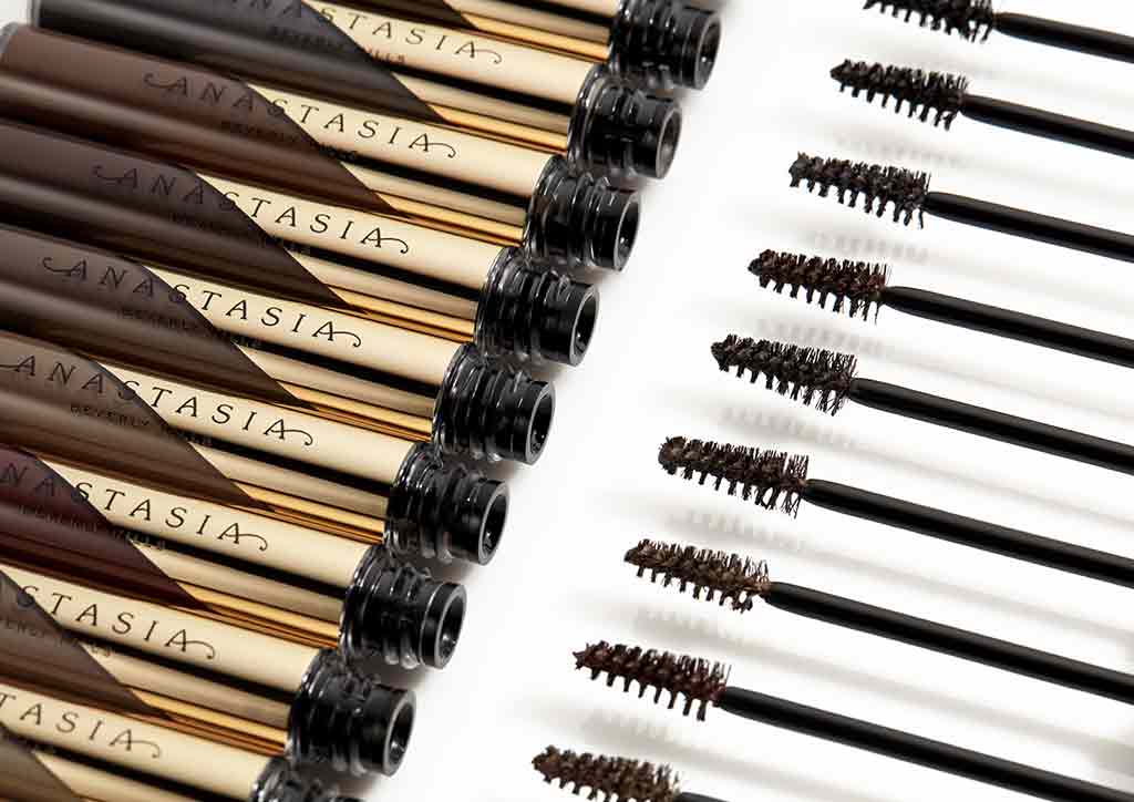 several brow gels side by side