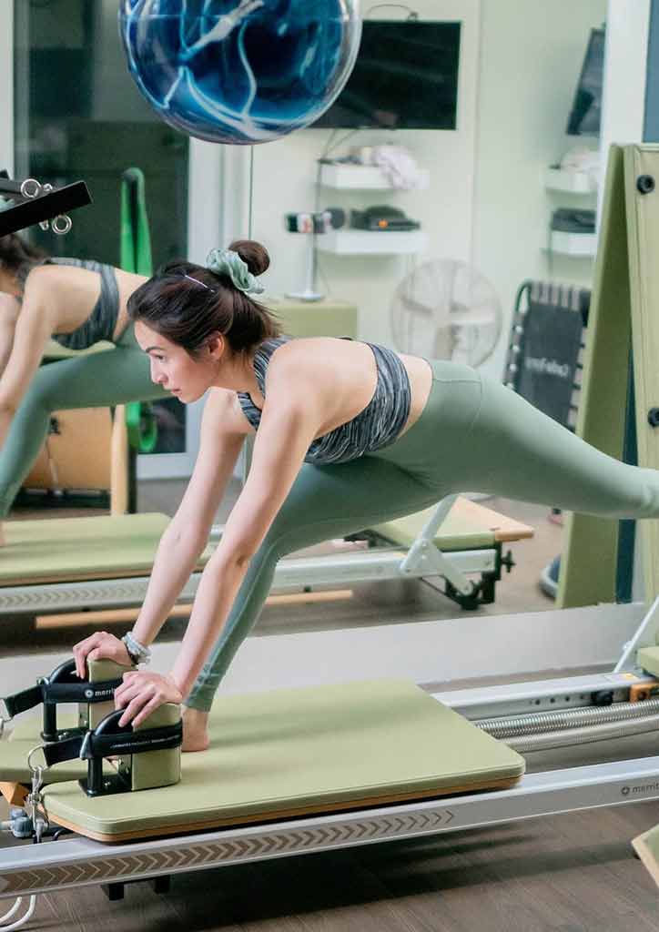 Girl doing Pilates 