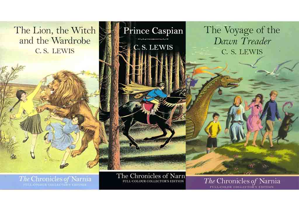 A fantasy book series that was inspired by the Bible and C.S. Lewis' journey in finding God