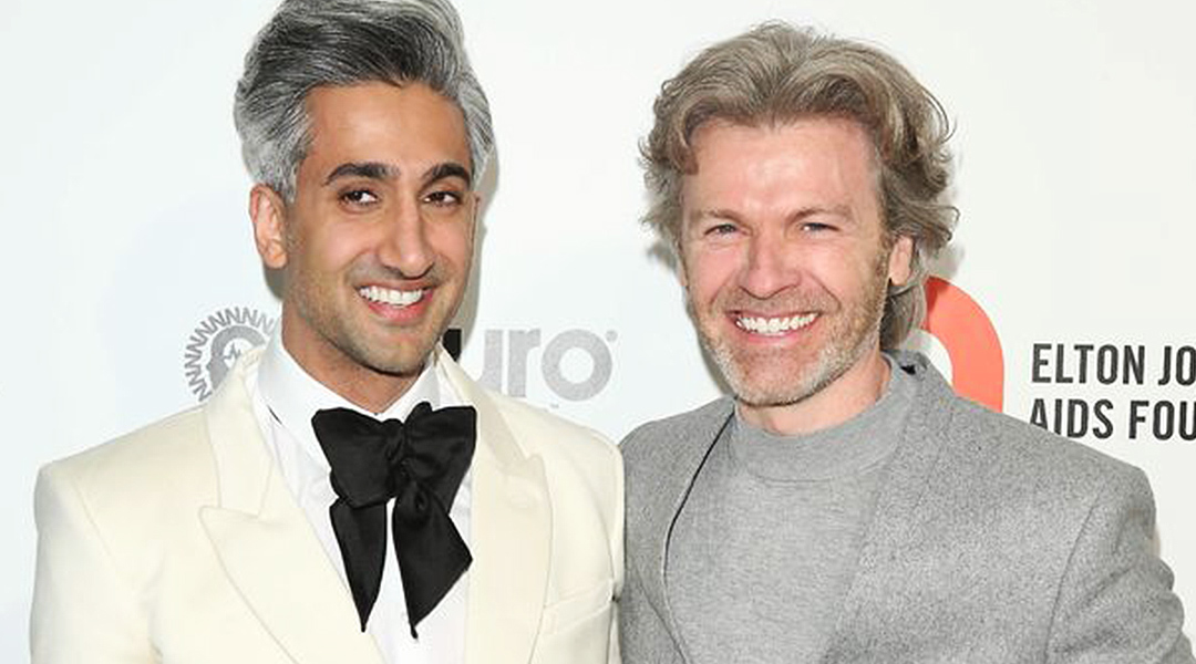 tan france and husband rob france at an awards show