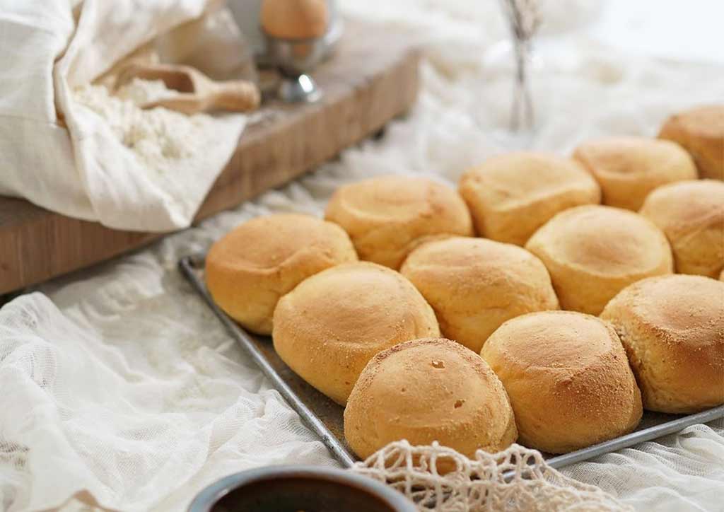 Pandesal and Coffee Breakfast in Bed