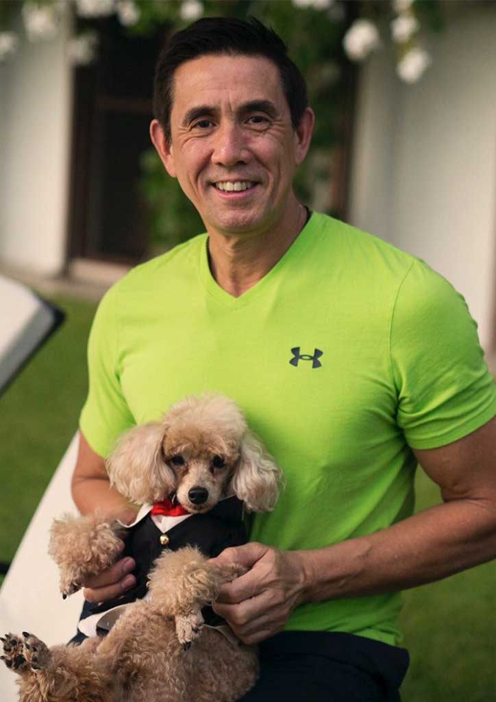 paeng nepomuceno with his dog