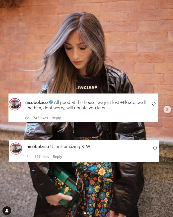 Solenn Heusaff now knows that Nico lost the cat