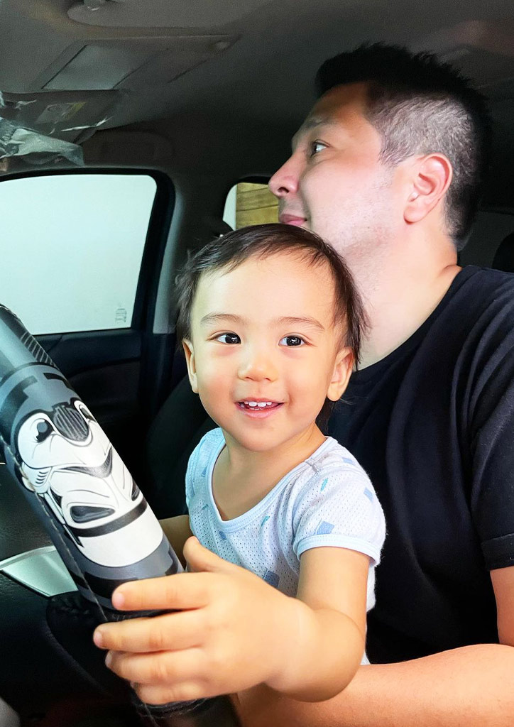 Gino Quillamor and son