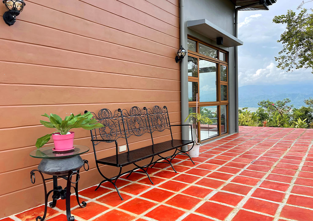 Farmhouse patio area