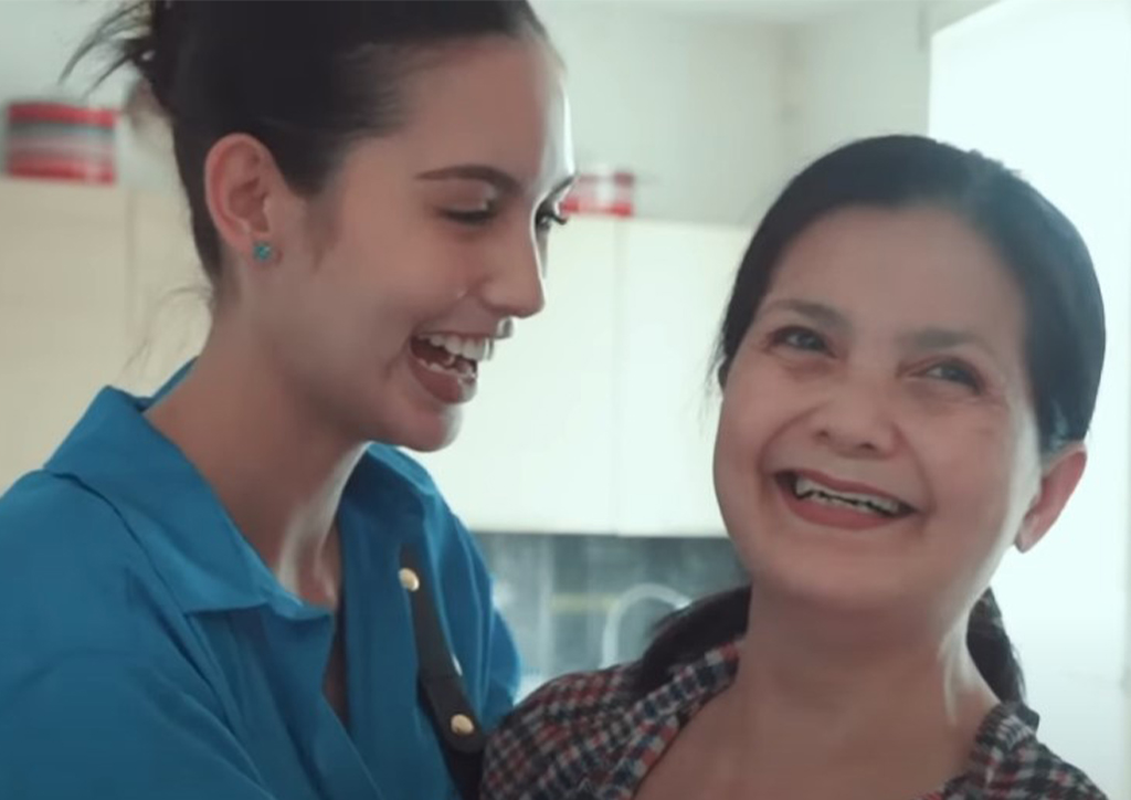 Celeste Cortesi and her mother