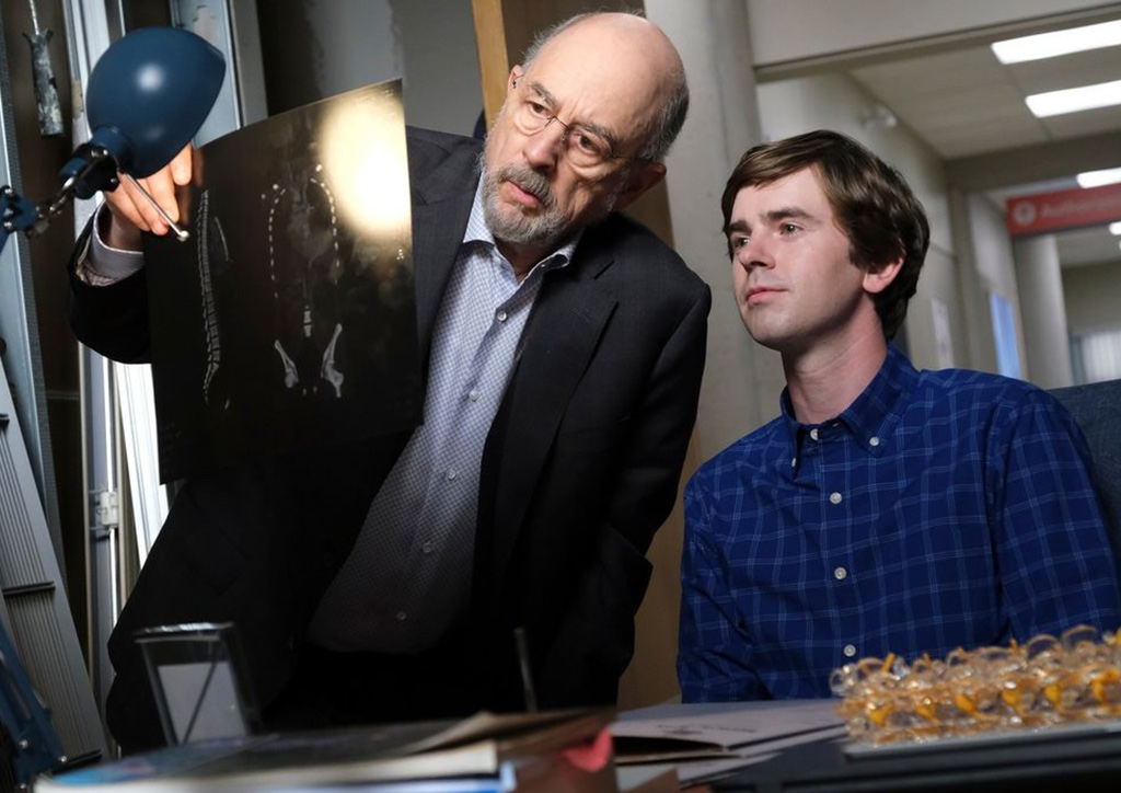 Dr. Shaun Murphy and Dr. Aaron Glassman from the series The Good Doctor