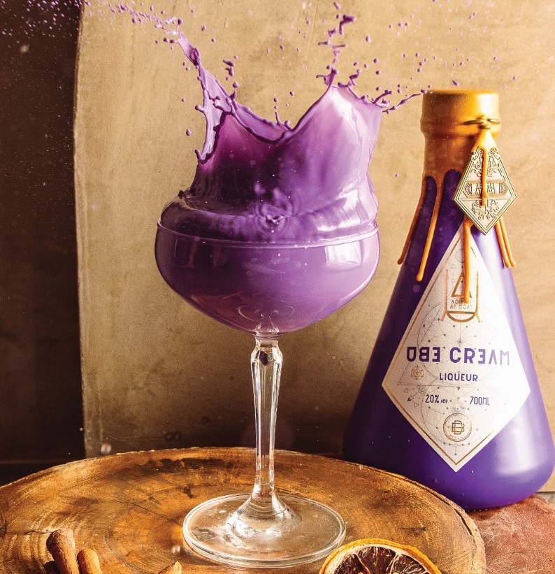 Award Winning Ube Cream Liqueur by Desteleria Barako