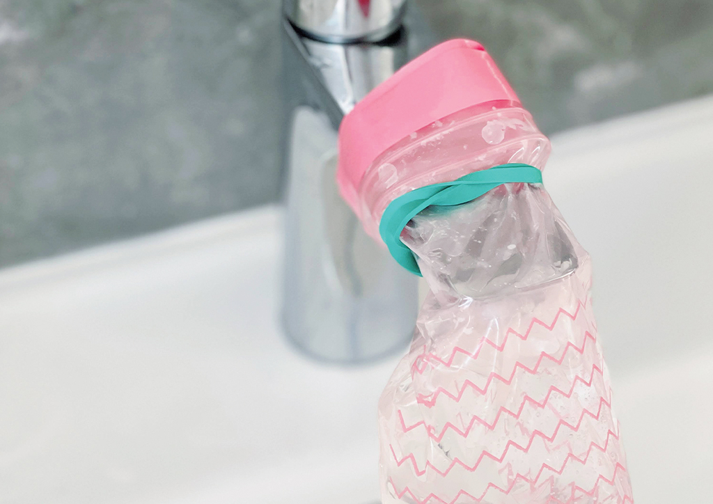 Cleaning shower heads and faucets life hack