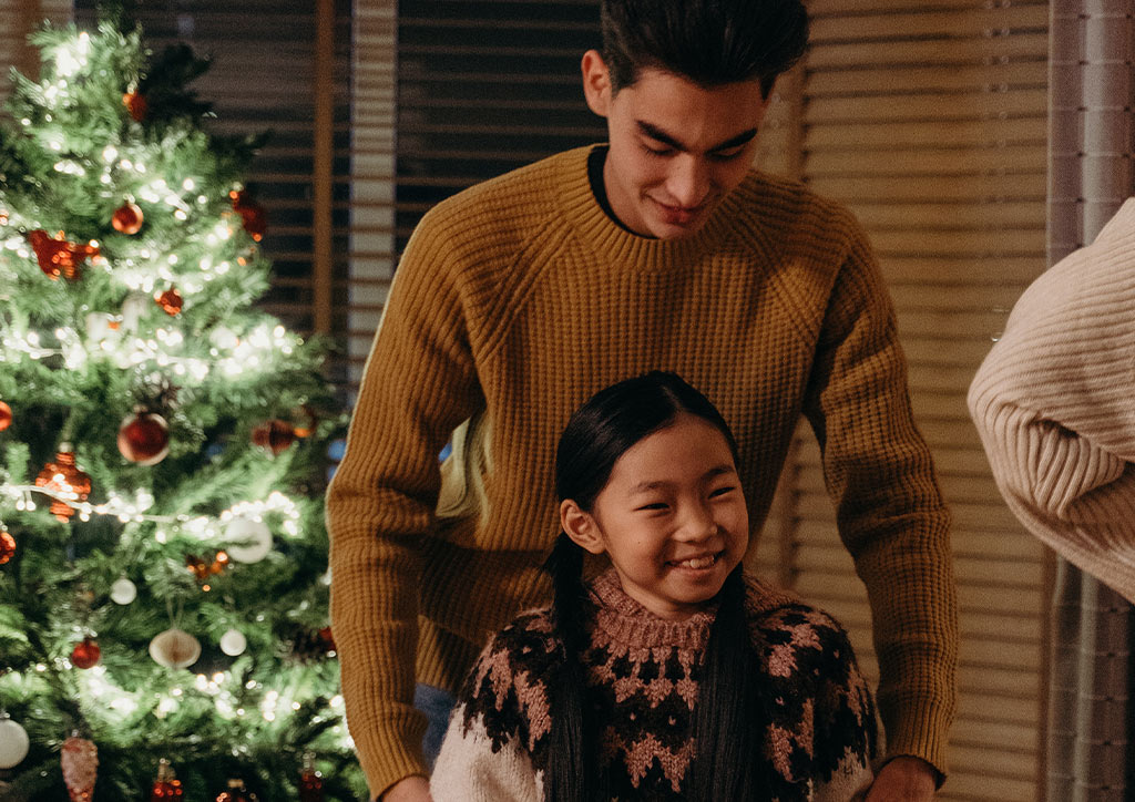 A father and daughter