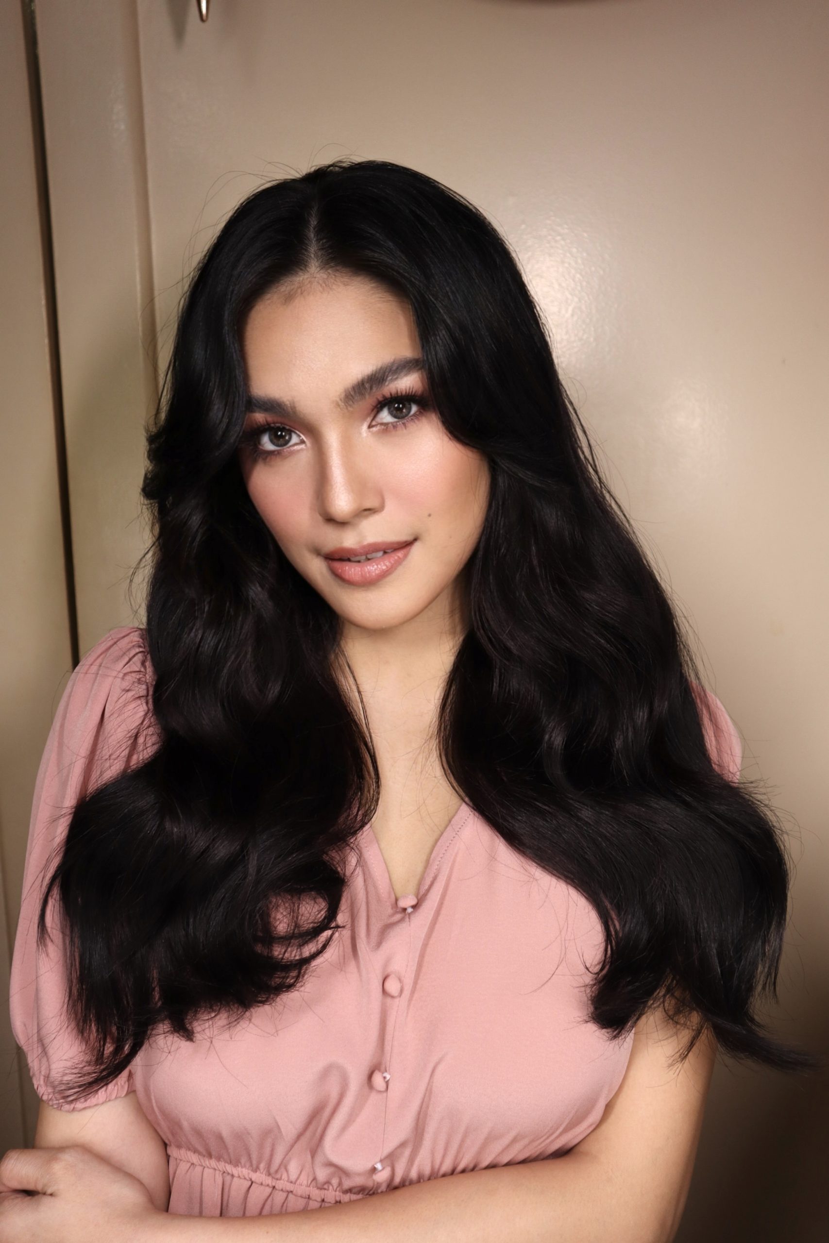 Rich brunette is a hair color trend that looks great on moms.