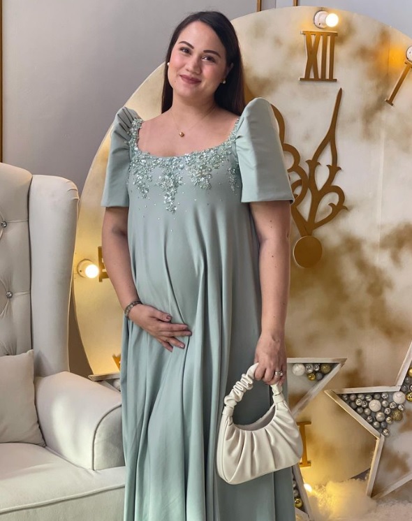 Melissa Ricks' baby shower look