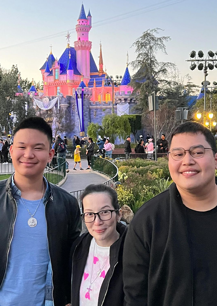 Kris Aquino with Bimby and Josh