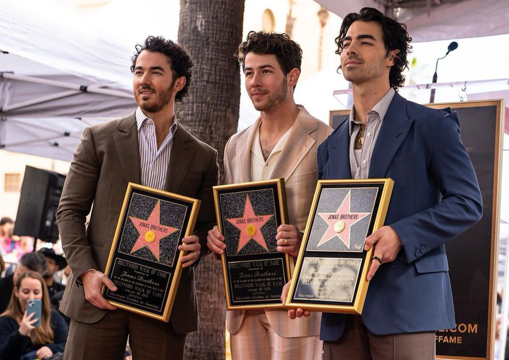 The Jonas Brothers at the Walk of Fame