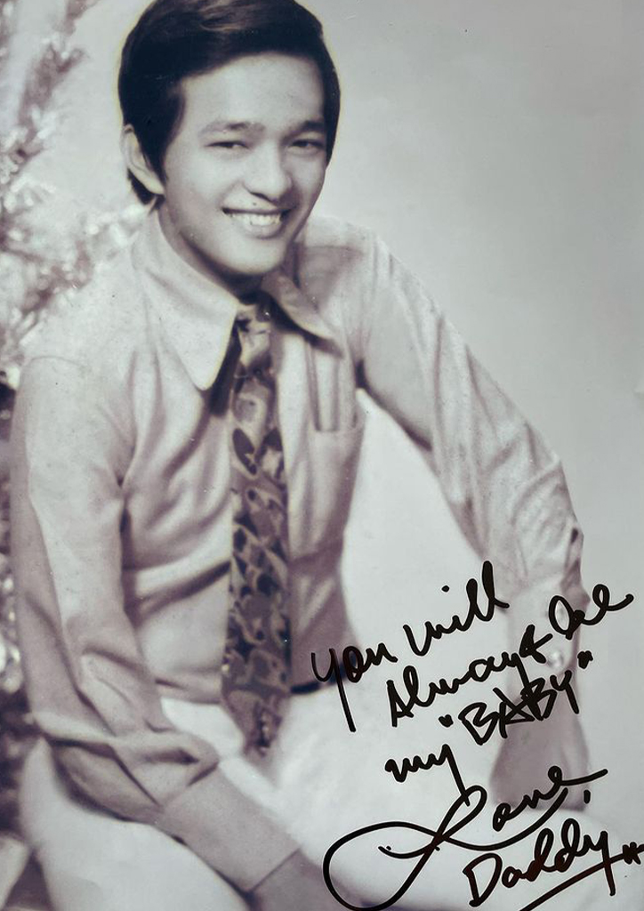 A photo of Iza Calzado's father