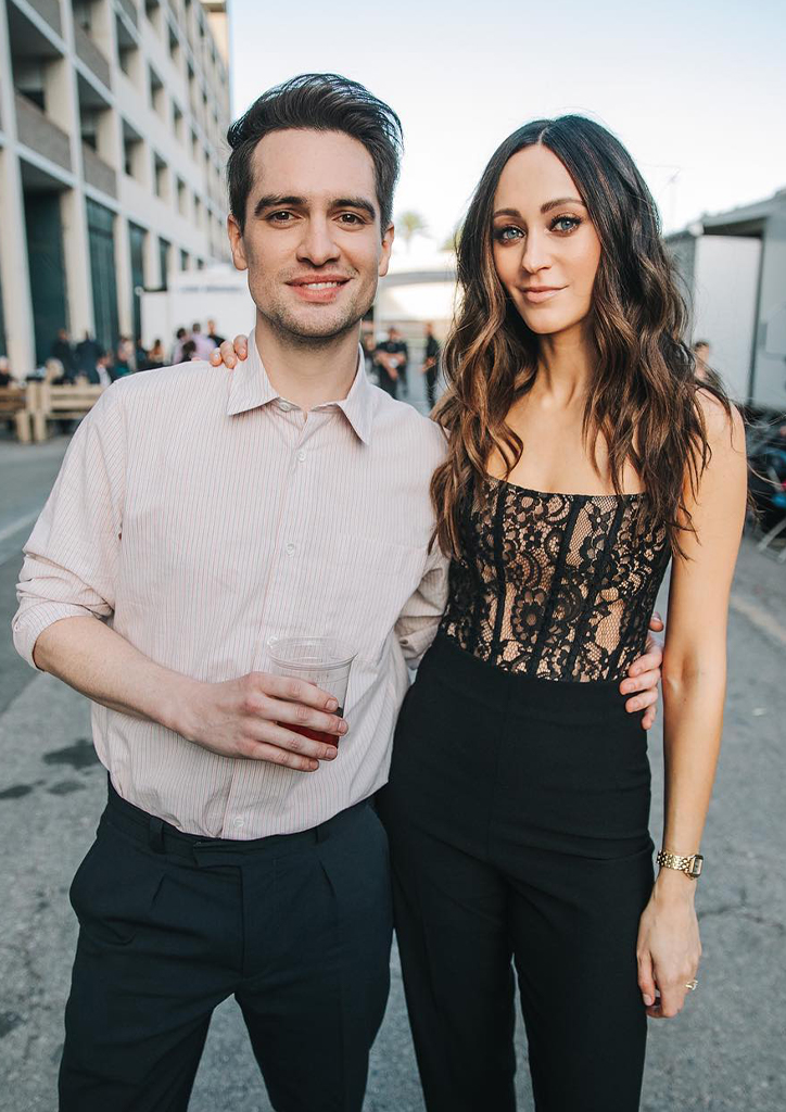 Brendon Urie with his wife Sarah