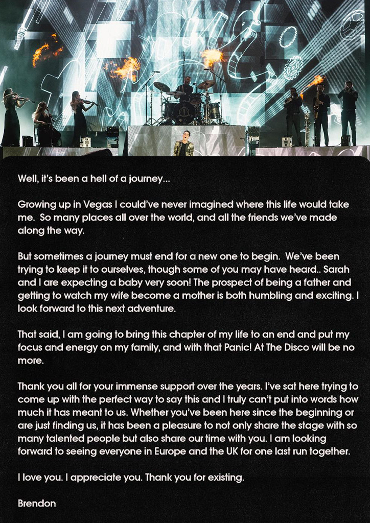 Panic! At The Disco's Brendon Urie is Going To Be A Dad!