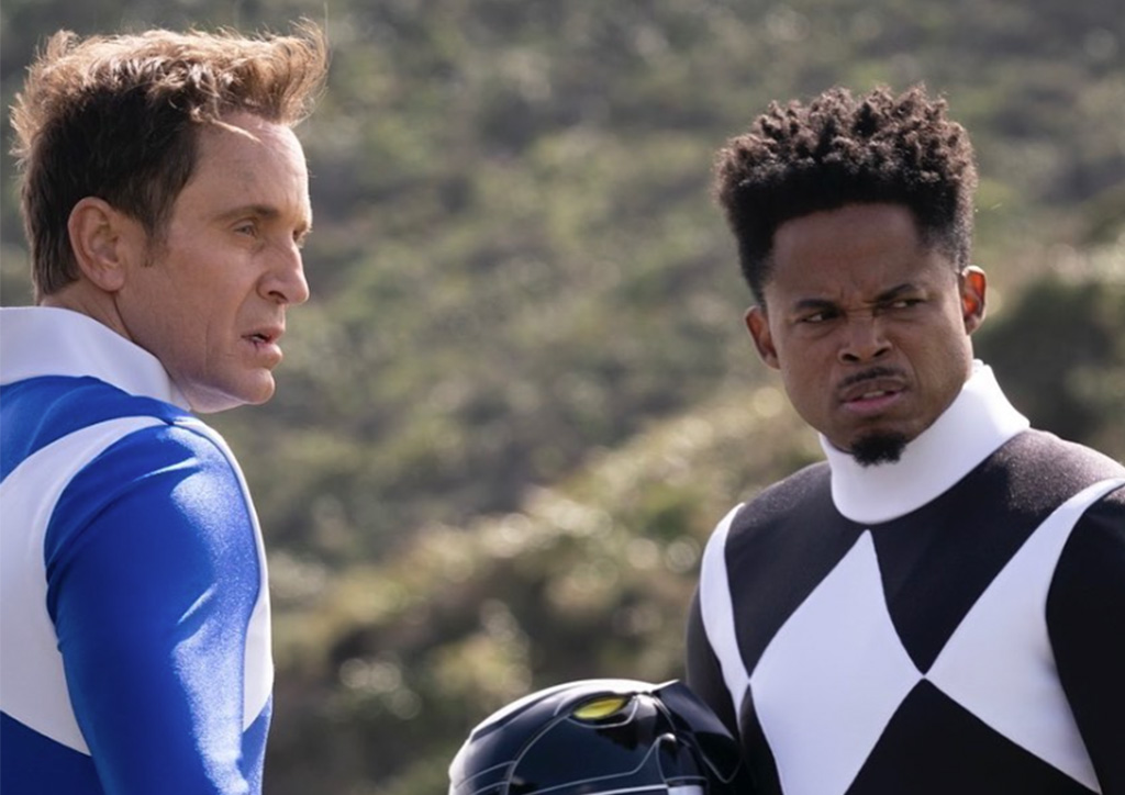 Blue Ranger and Black Ranger from the Power Rangers Movie