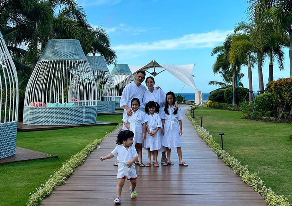 Patrick and Nikka Garcia with their kids