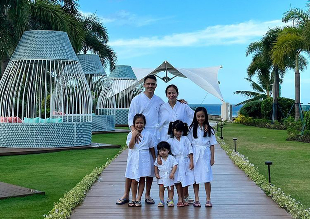Patrick and Nikka Garcia with their kids