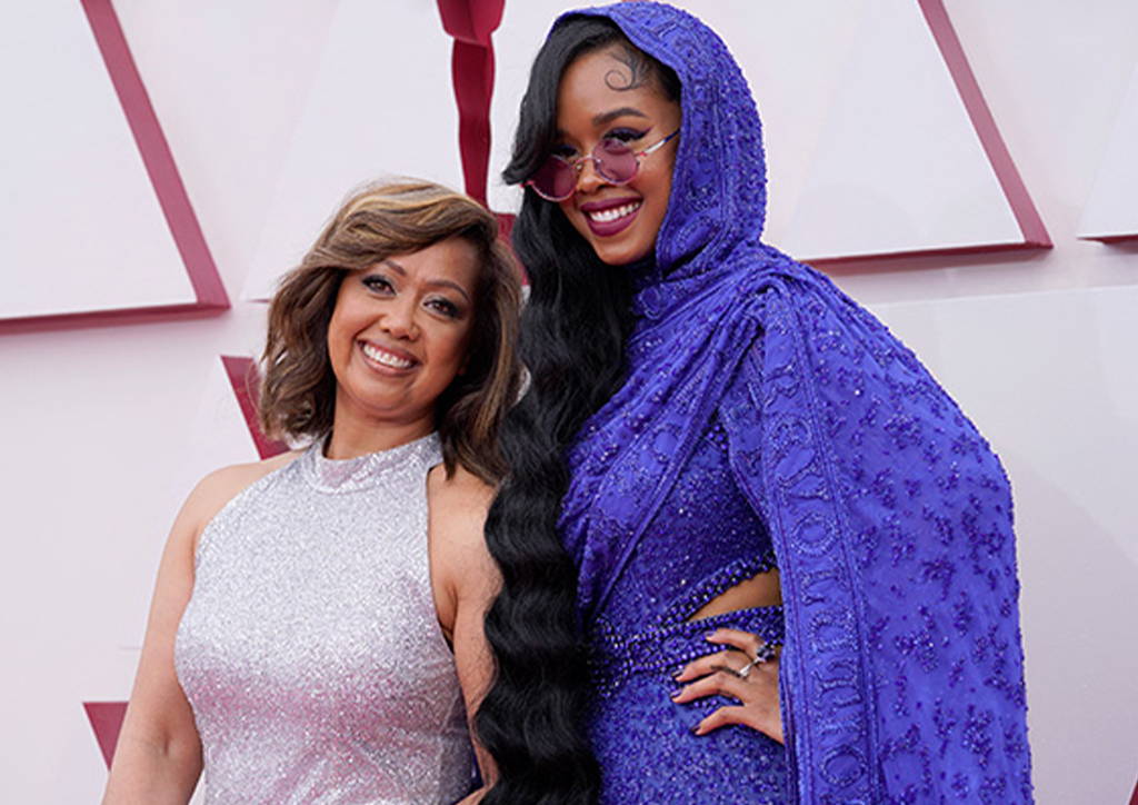 H.E.R and her mother