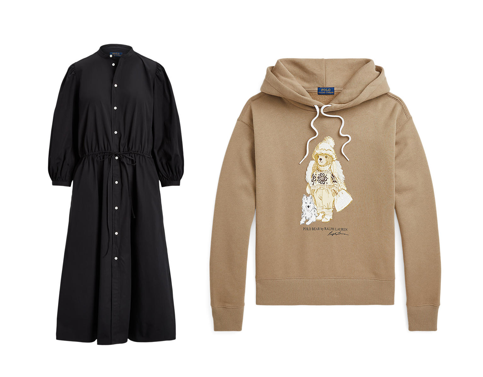 Polo Ralph Lauren Cotton Broad Cloth Dress and polo bear by ralph lauren sweatshirt Valentine's Day Gift ideas