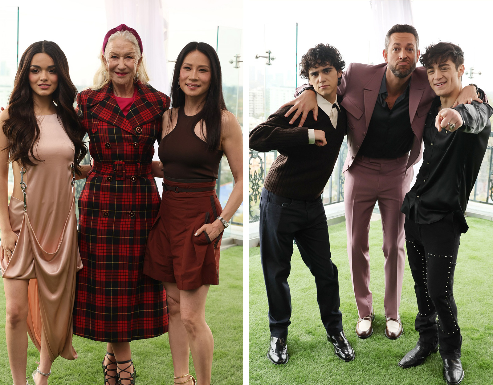 Cast of Shazam: Fury of the Gods during a premiere in Canada