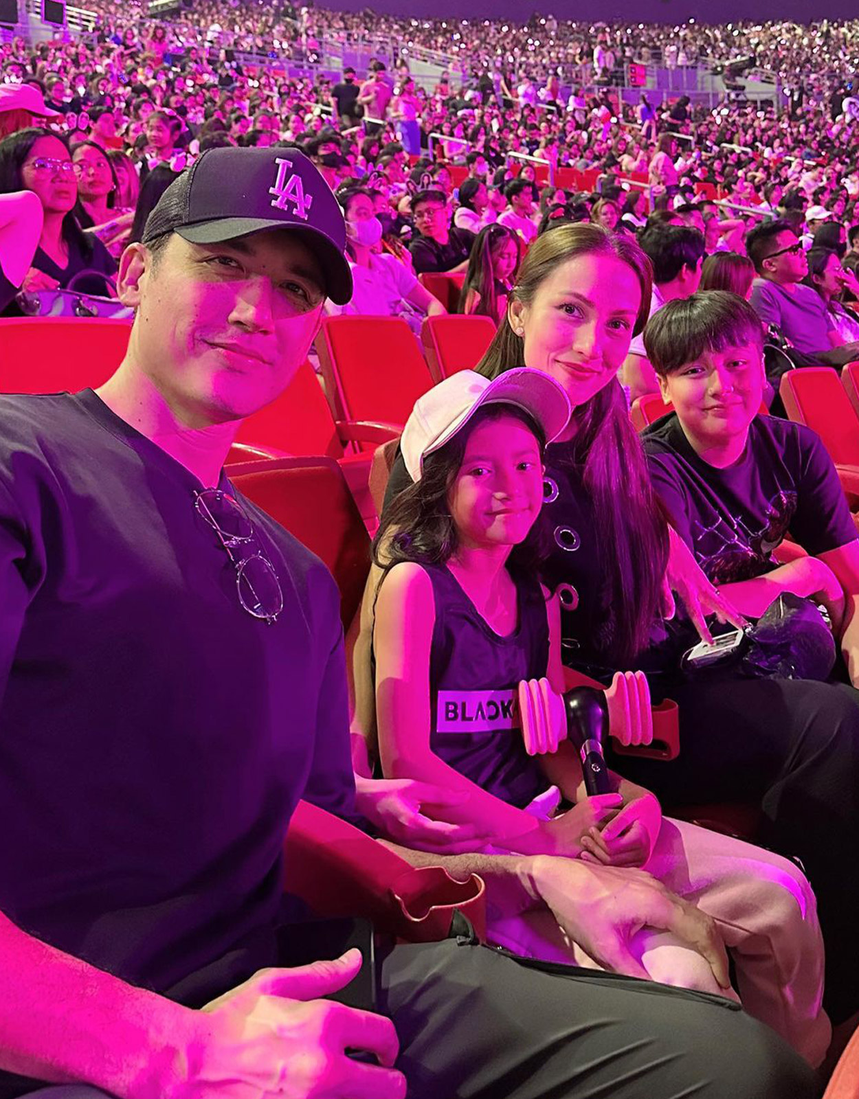Gian Sotto, Joy Sotto, and Amari at BLACKPINK Born Pink Tour in Manila 2023