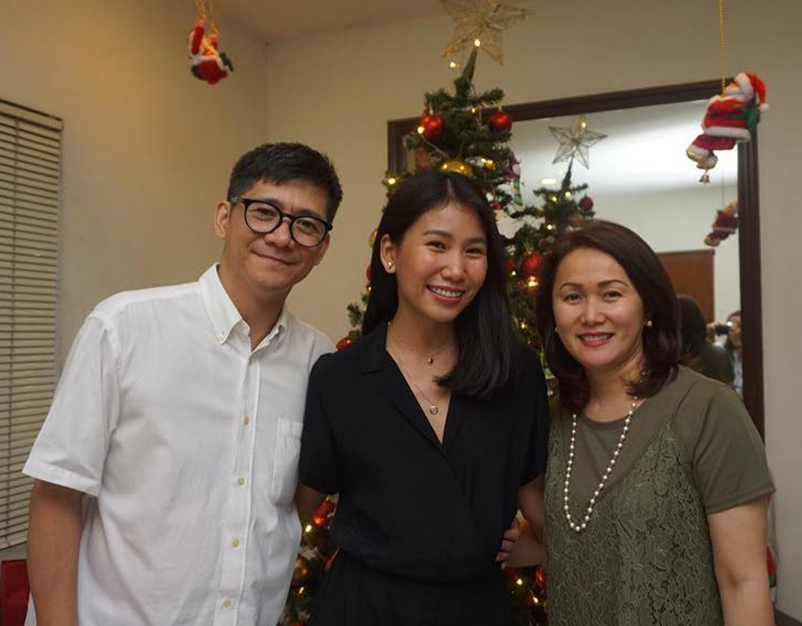 Chris, Pauline, and Luchie Vitug