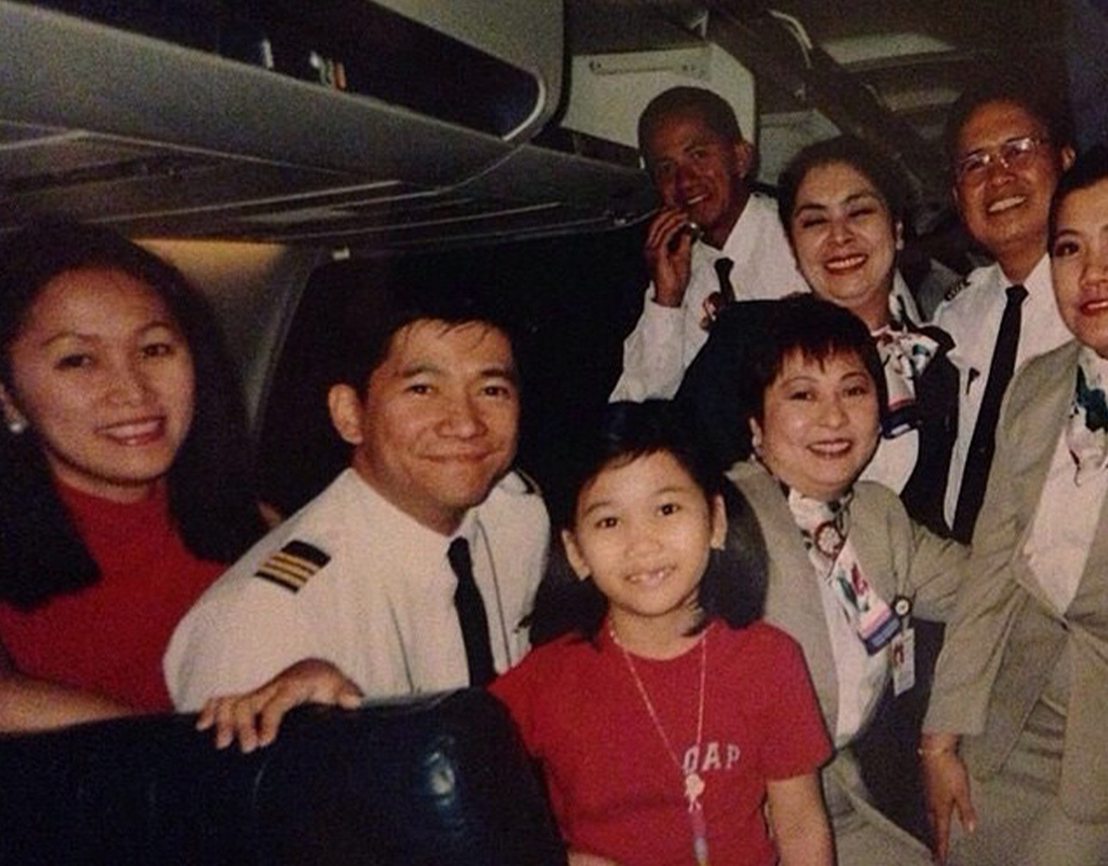 Pauline with her parents and PAL crew