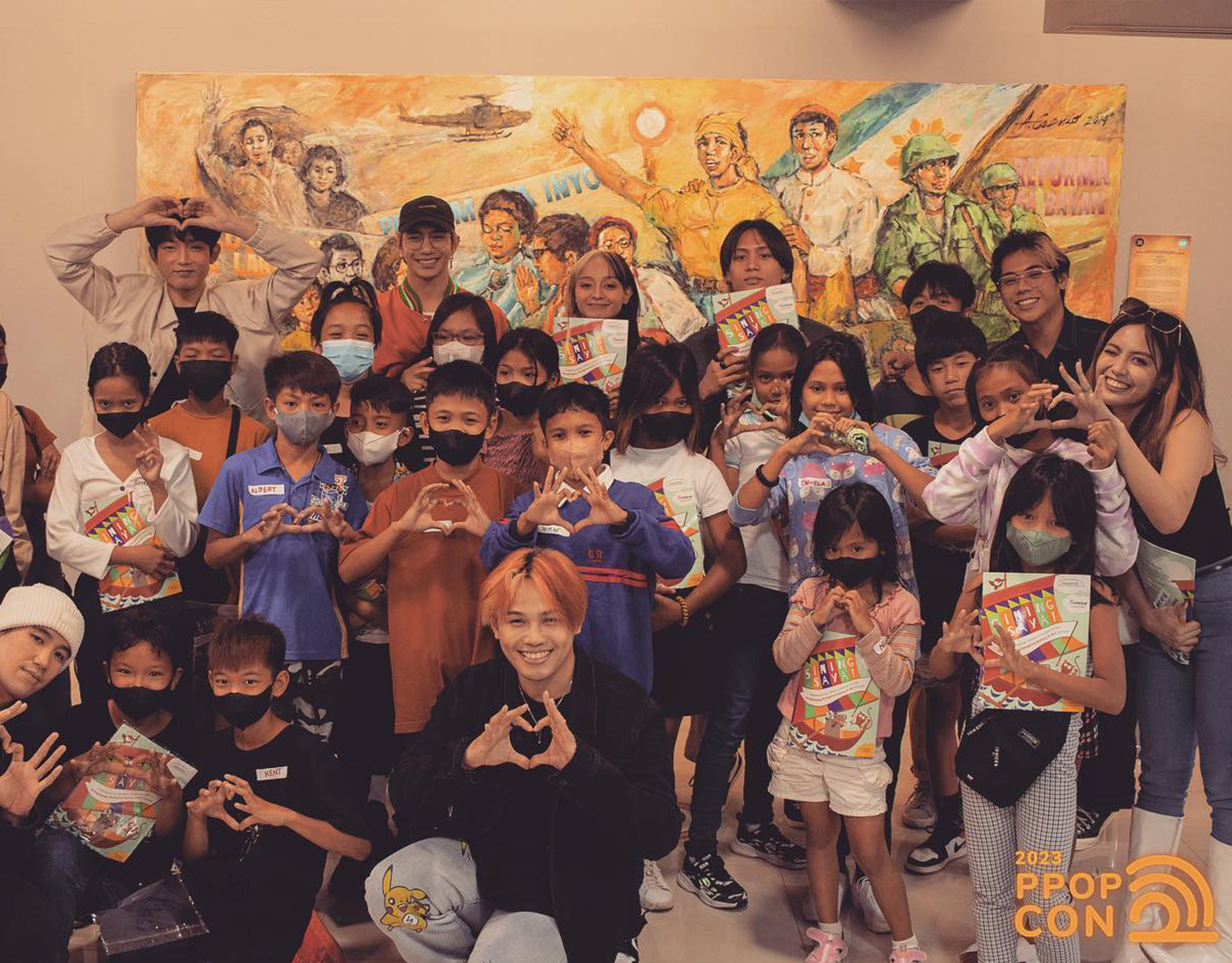 P-Pop Group 1st One with Gawad Kalinga kids