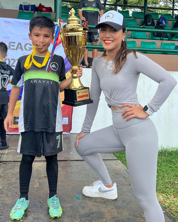 Ciara Sotto with her son Crixus