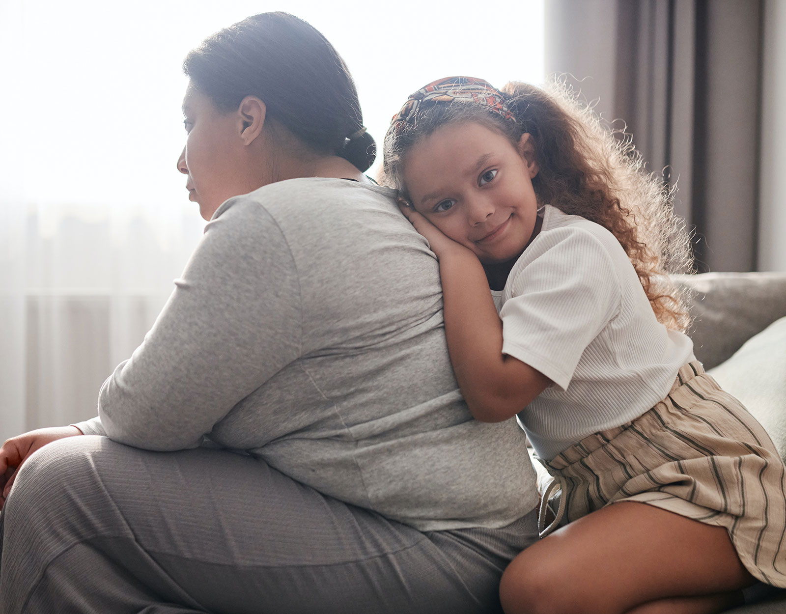 A mother and daughter