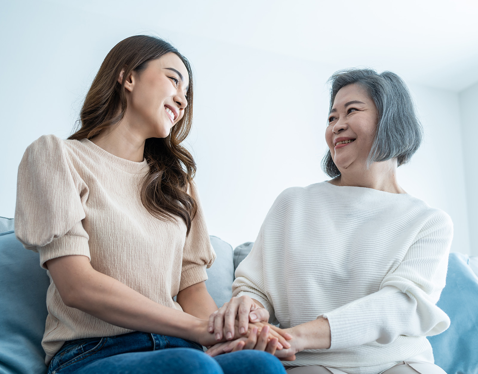 A boyish daughter and her mother