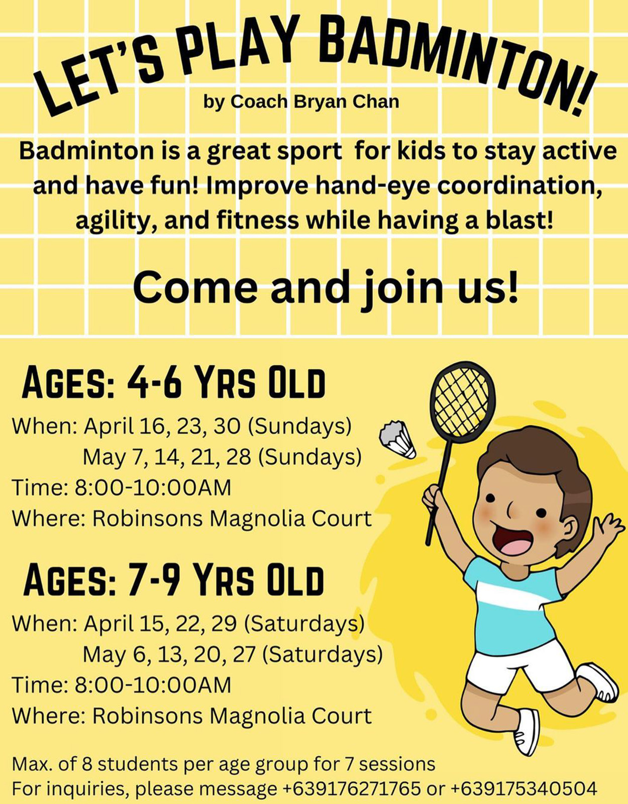 Badminton Sumer Classes