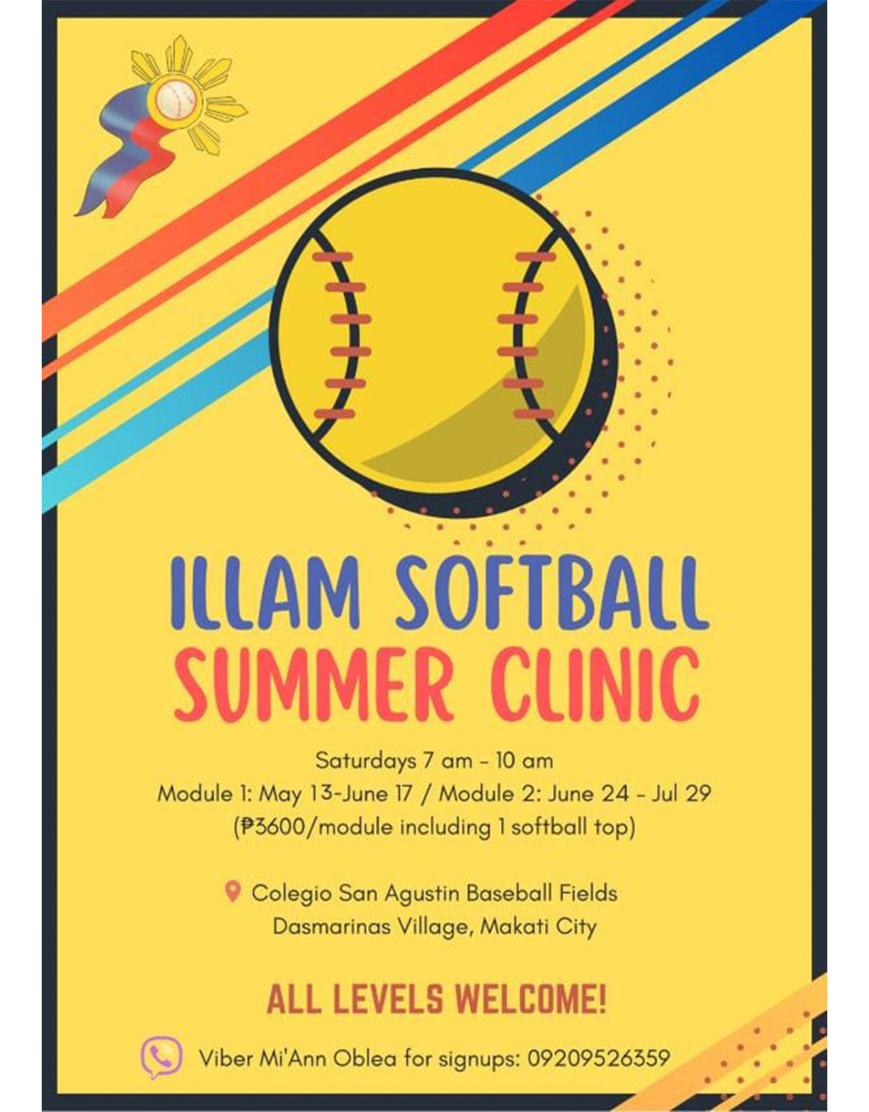 ILLAM's Softball Summer Clinic