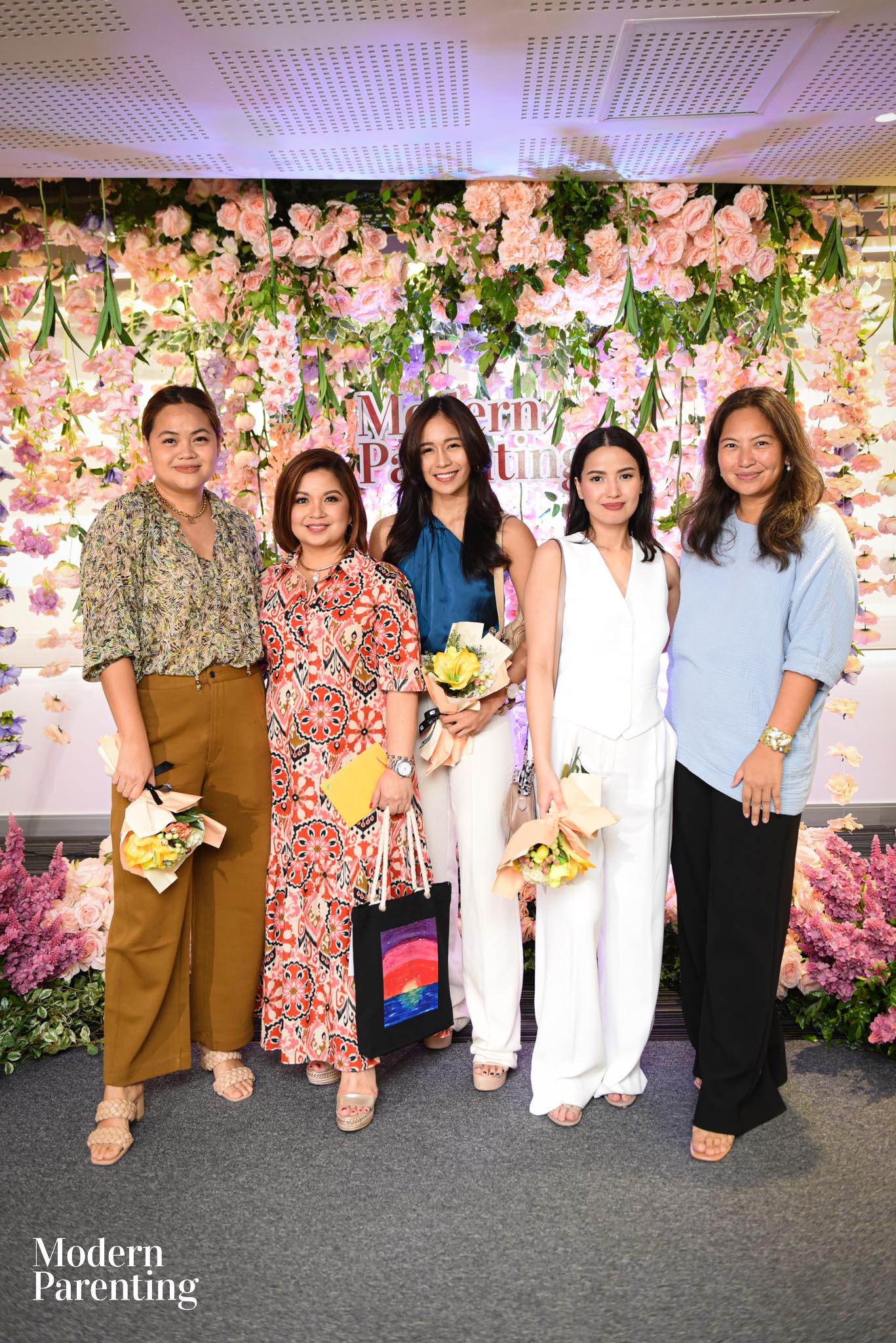 Bianca Santiago-Reinoso, Marga Tupaz, Shari Poquiz, Maoui David-Chua, and Pam Begre