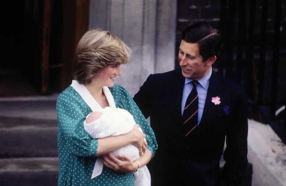 Princess Diana and Prince Charles with William
