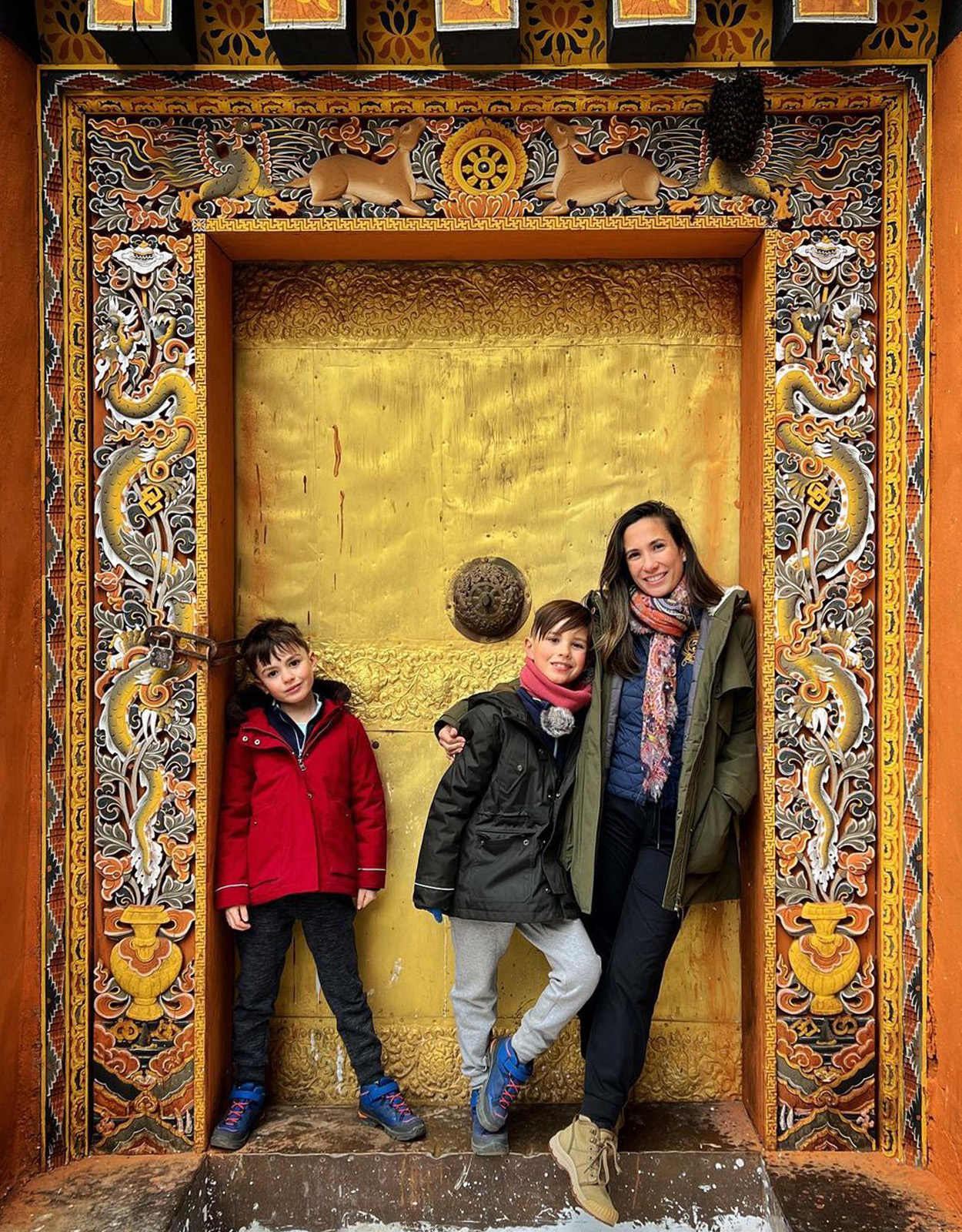 Stephanie Zubiri with her sons