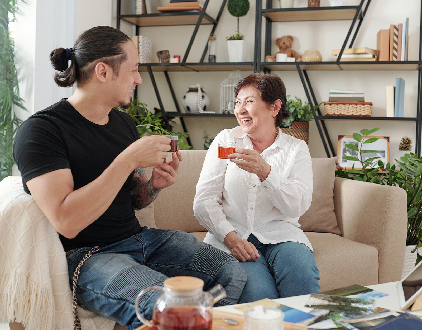 A son and mother bonding