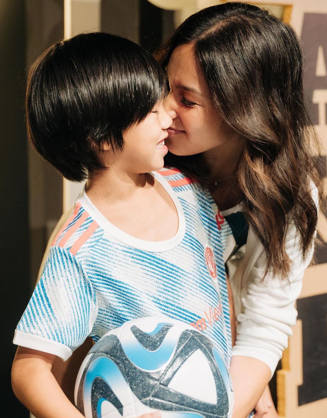 Mikaela Lagdameo and her son