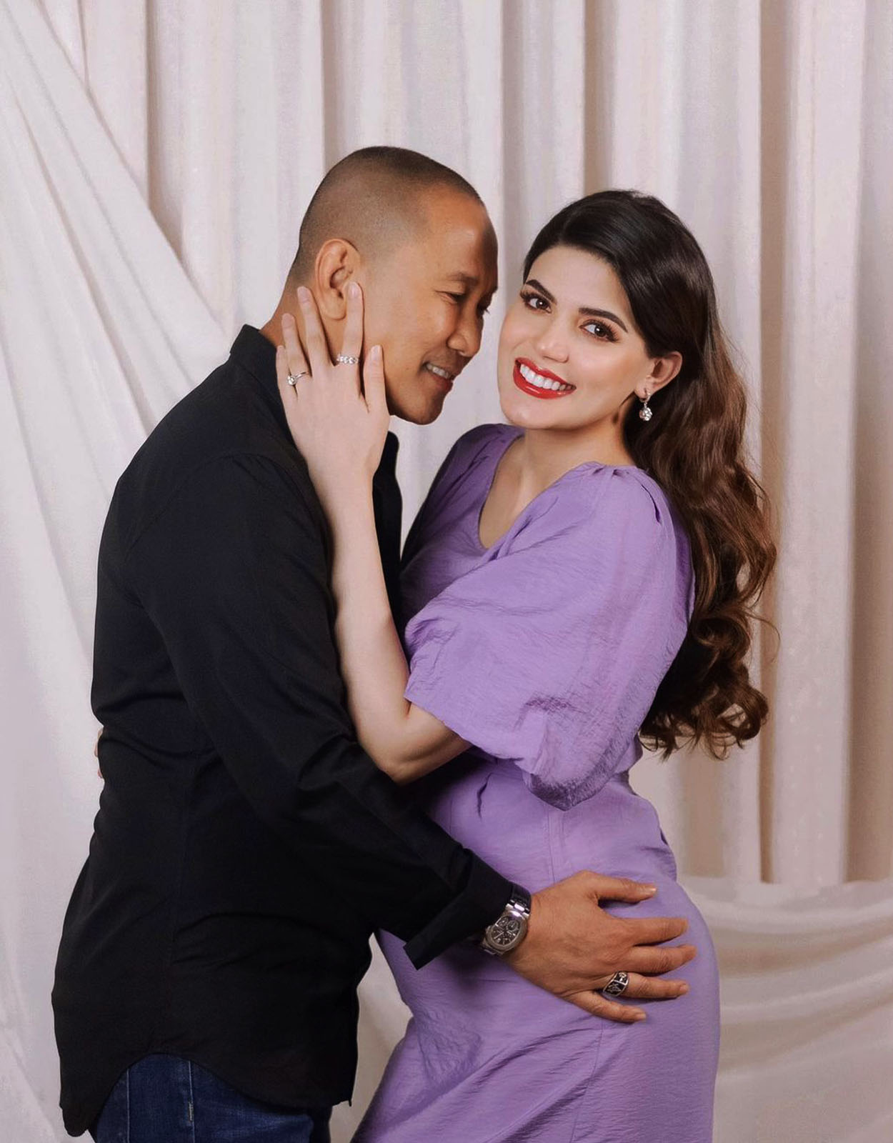 Sharifa Akeel with her husband