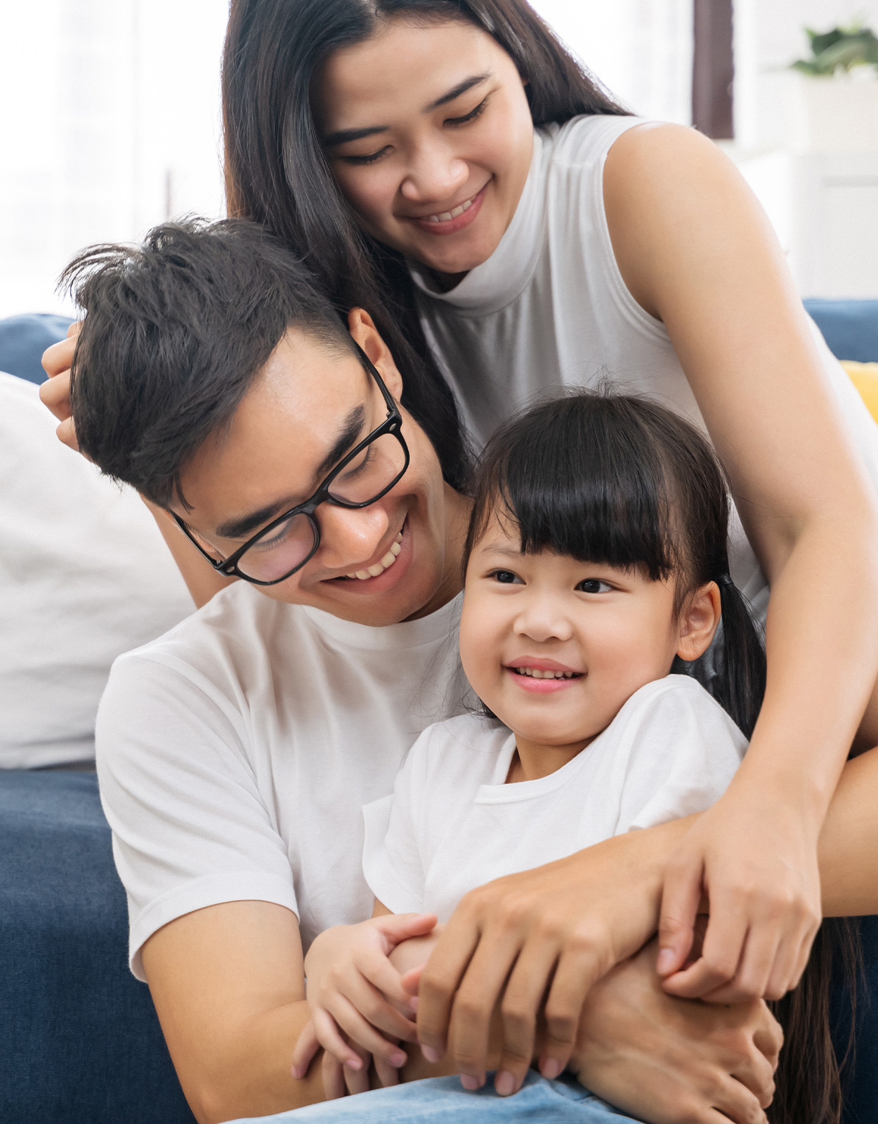 Parents showing their love