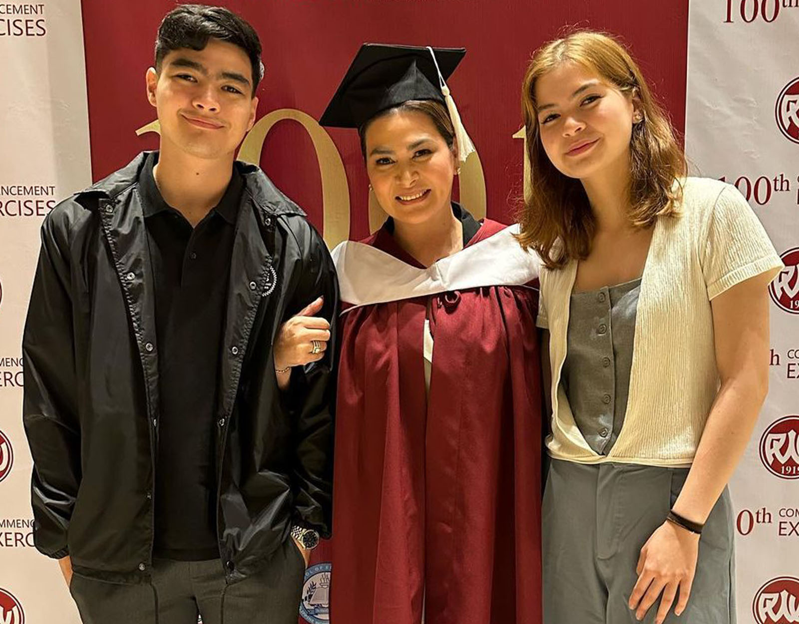 Aiko Melendez with her two kids
