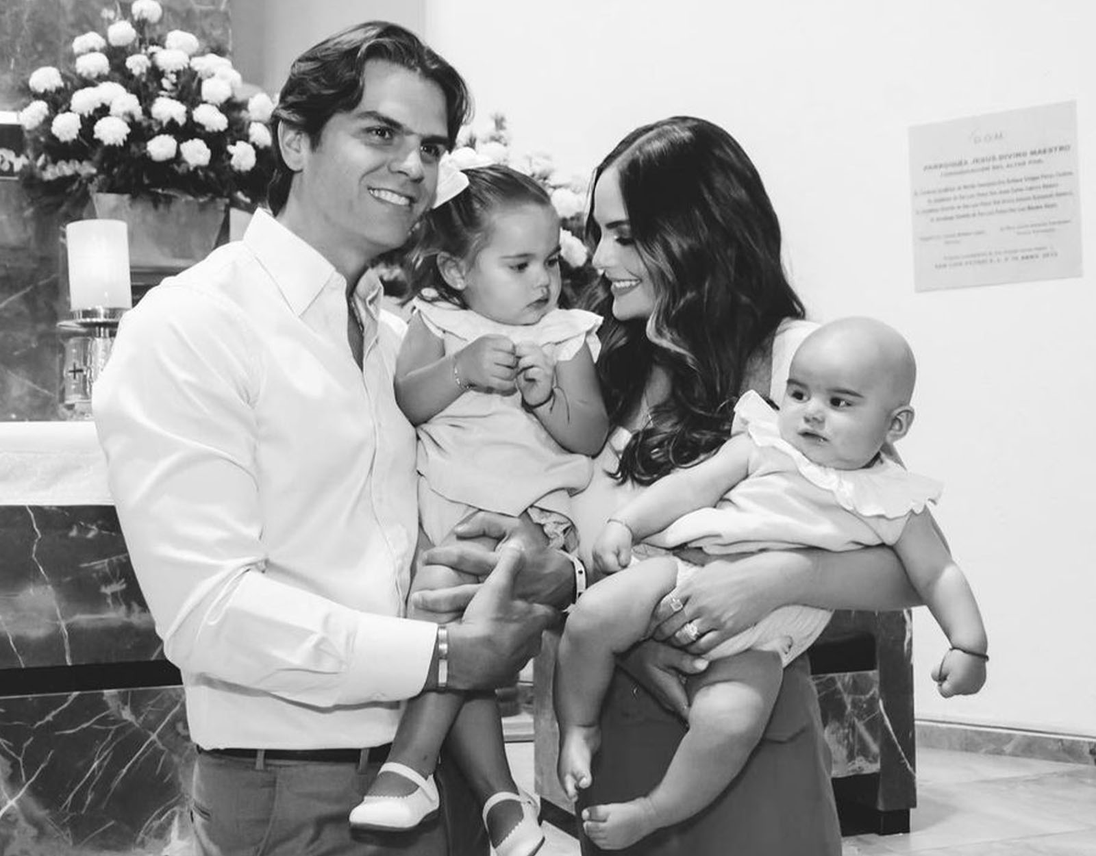 Ximena Navarrete with her family