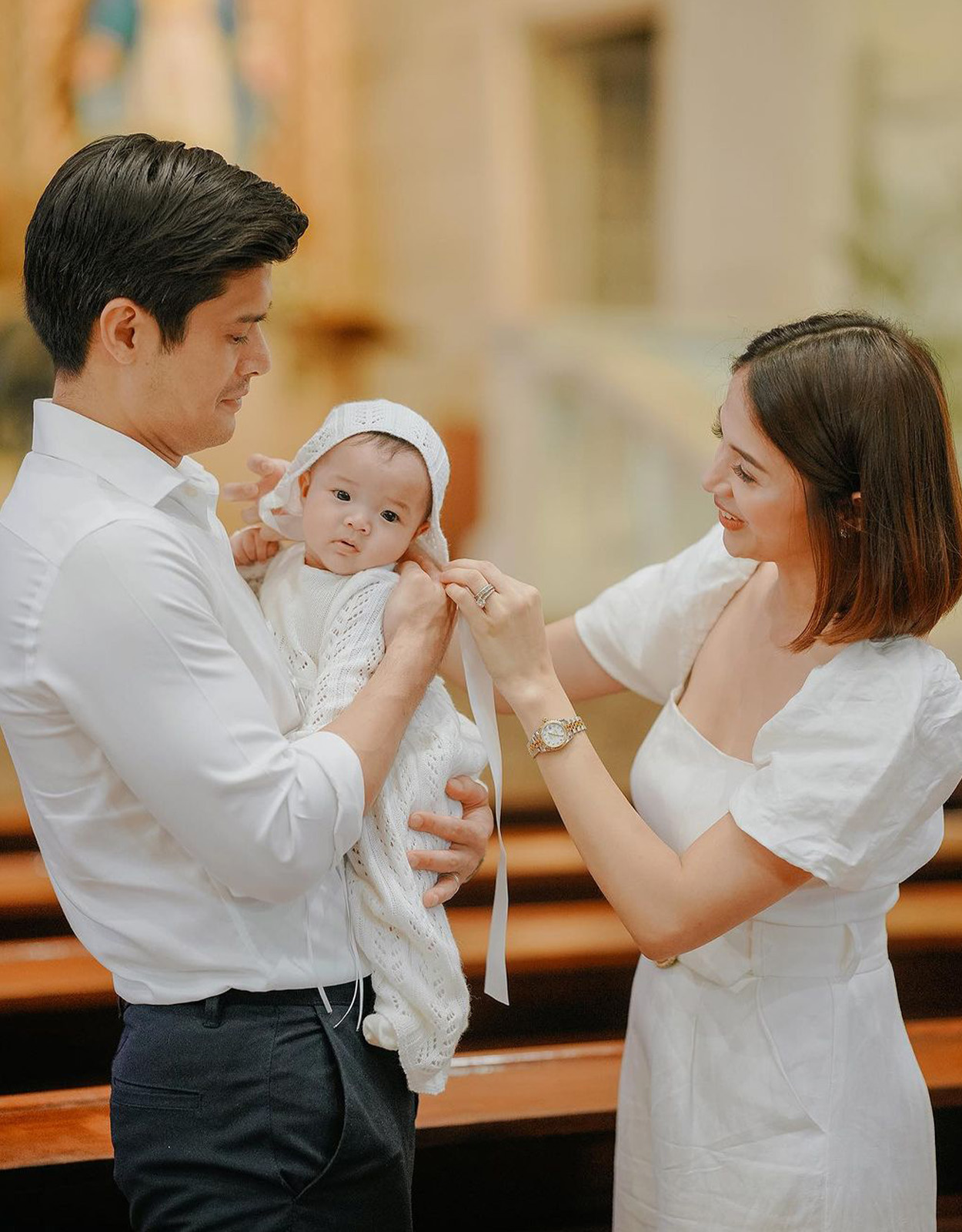 JC De Vera and Rikkah Cruz Celebrate Their Daughter's Baptism