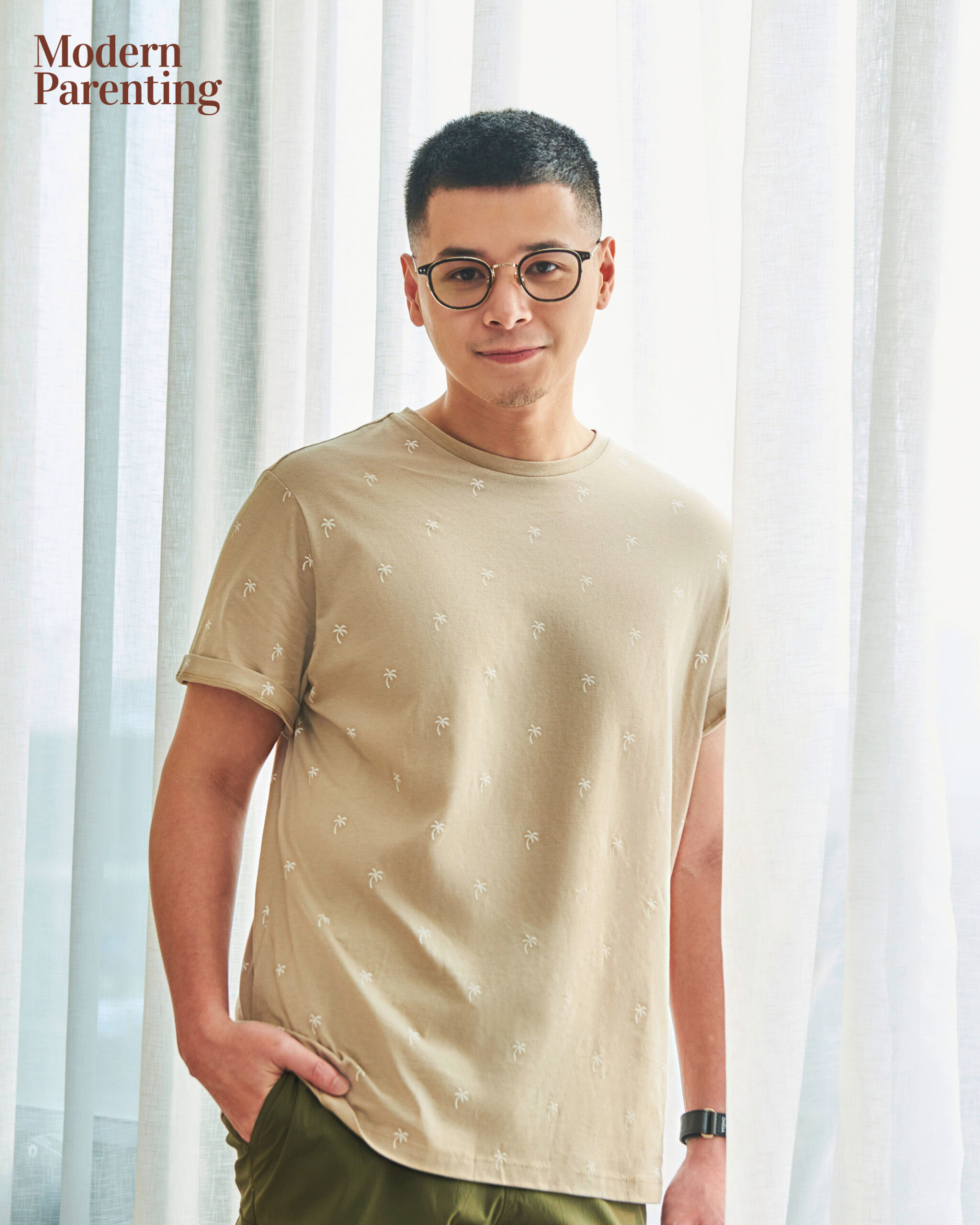 Patrick Sugui and Aeriel Garcia Sugui with Olivia for Modern Parenting